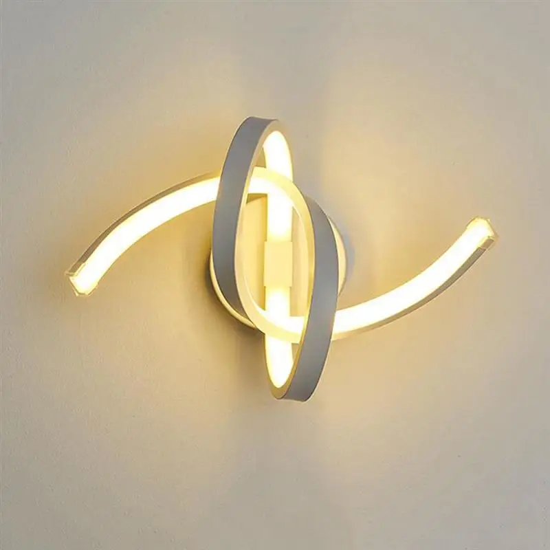 Креативная светодиодная спиральная настенная лампа Современная прикроватная