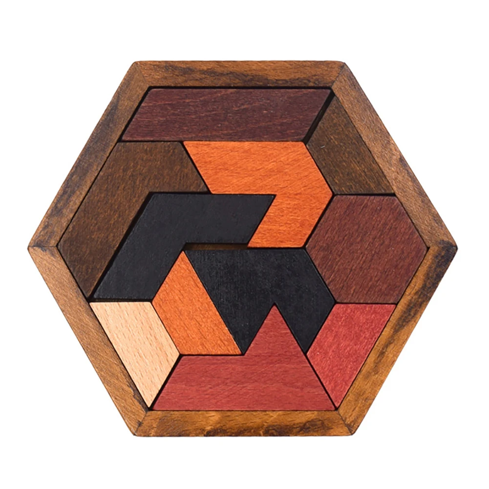 Деревянная доска детская головоломка геометрическая форма игра-пазл обучающая