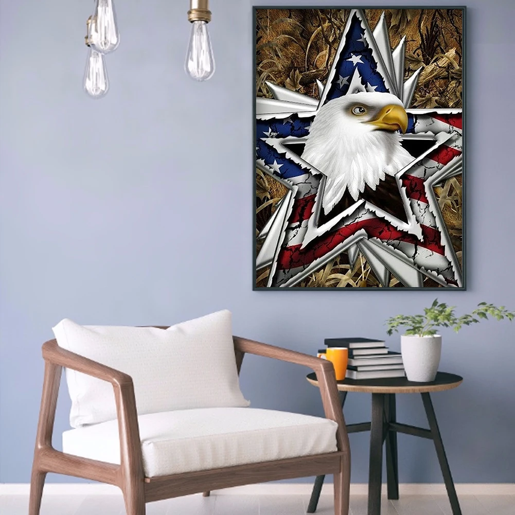 5D алмазная живопись &quotсделай сам&quot День Независимости Орел флаг полная