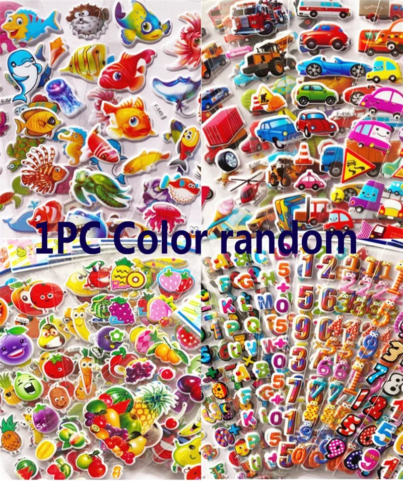 

3D наклейки для детей Cartoon