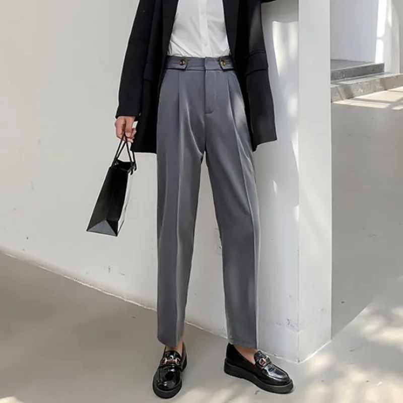 Модель 2020 года прямые Костюмные брюки HziriP Женская офисная одежда новинка