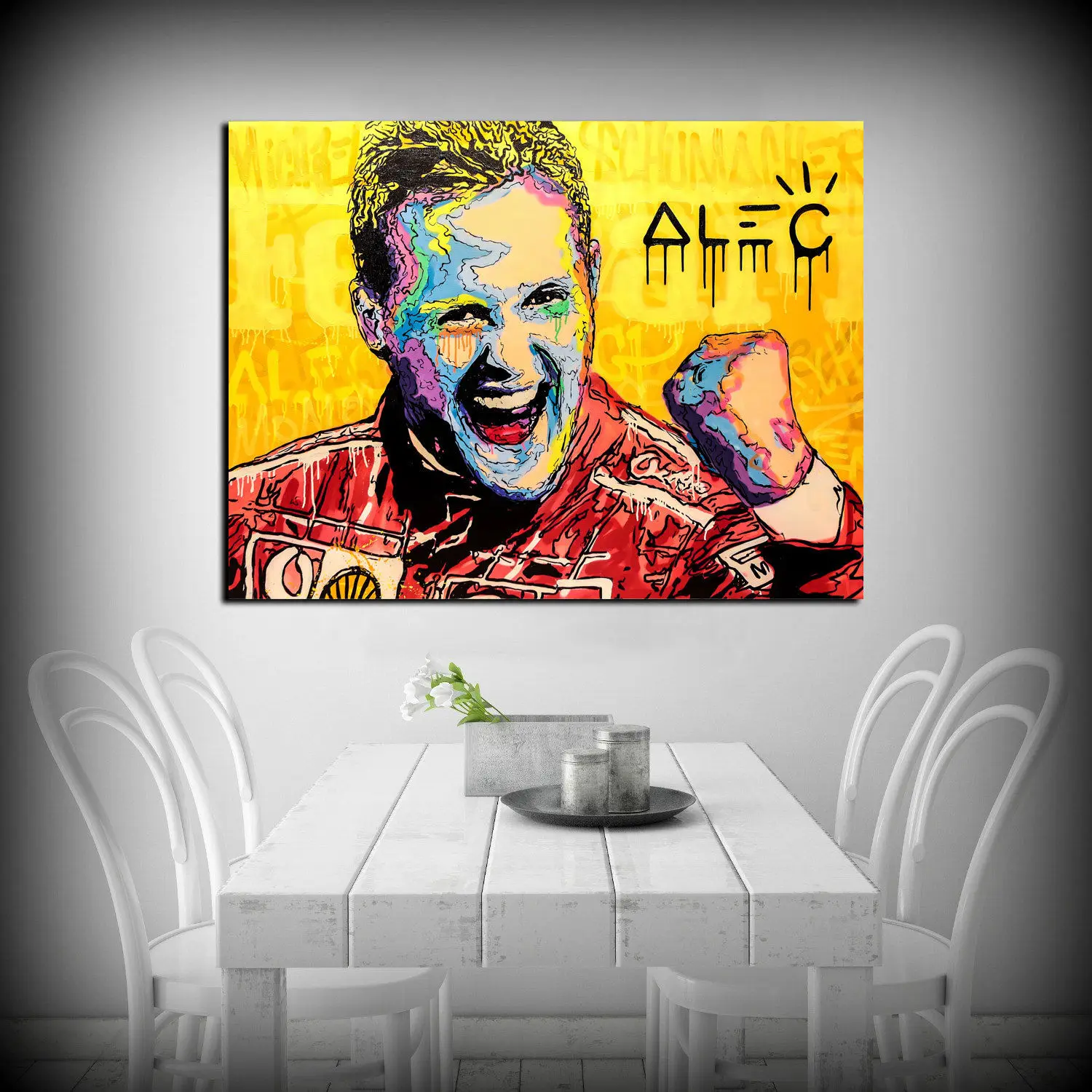 Alec абстрактная фреска картина маслом плакат холст живопись украшение гостиной