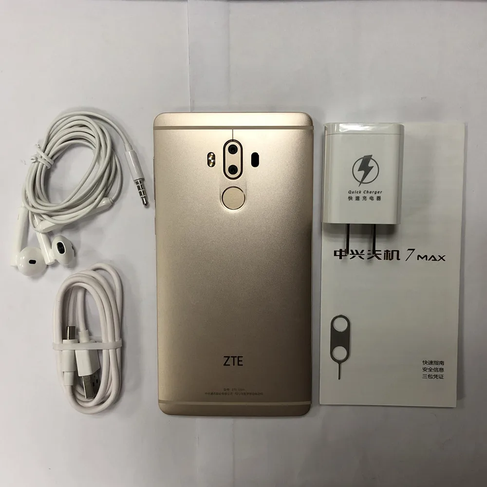 Смартфон zte AXON 7 MAX с глобальной ПЗУ Snapdragon 625, четыре ядра, 6,0 дюймов, 4 Гб ОЗУ, 64 Гб ПЗУ, мобильный телефон с отпечатком пальца