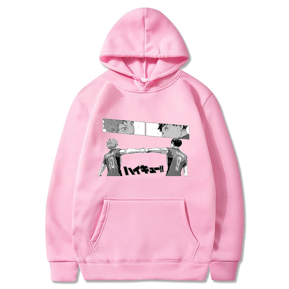

2021 Anime Cartoon Haikyuu Man Tracksuit Printing Hoodie Sweatshirts Women Long Sleeve Pullovers Streetwear Overszed Clothes 300