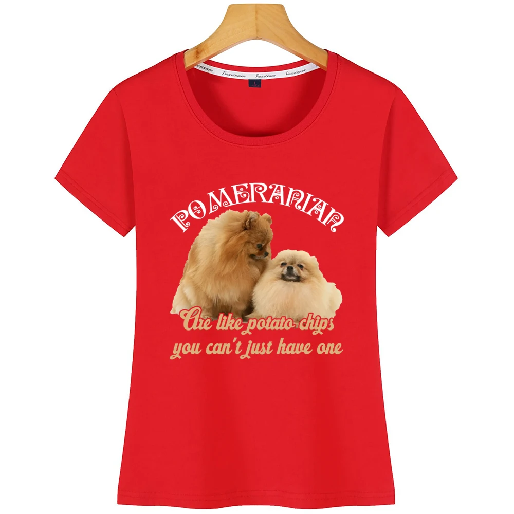 Топы Футболка Для женщин померанского шпица любовь собаки Kawaii надписями