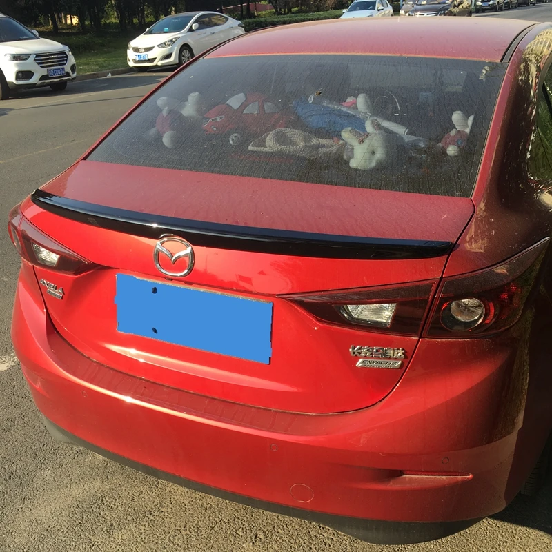Для Mazda 3 Axela 2014 2015 2016 2017 украшение заднего крыла автомобиля ABS пластик краска цвет