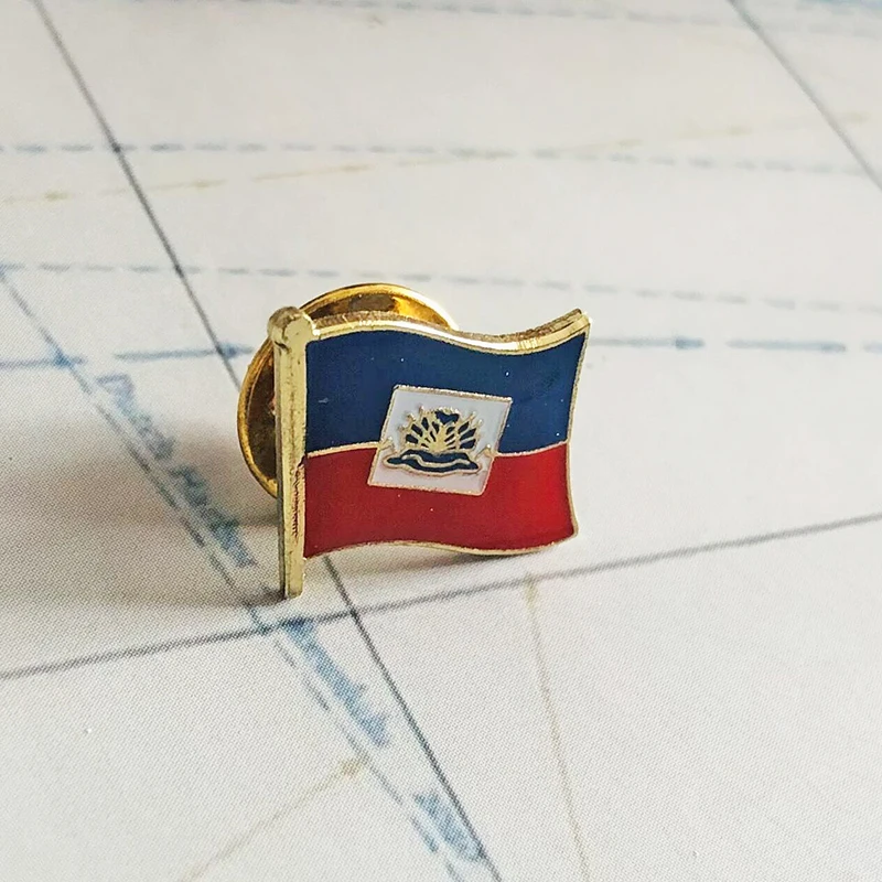 Нашивки с национальным флагом Гаити повязка на руку нашивки вышивкой и заколка