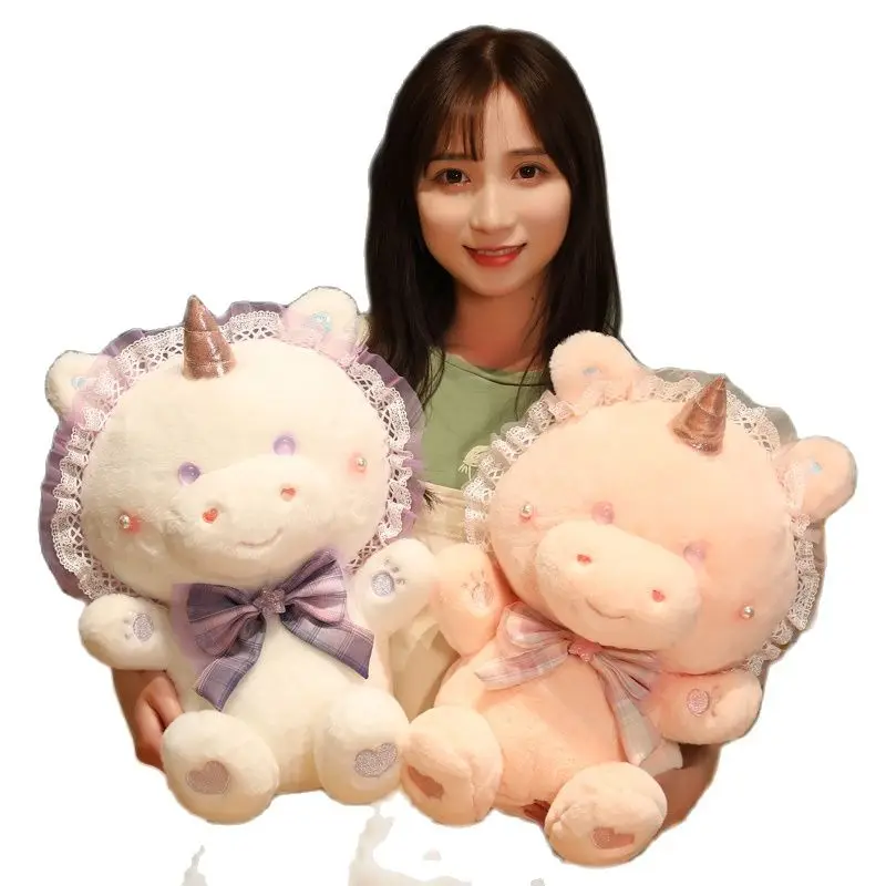 

23 Вт, 30 Вт, 40 см kawaii в стиле "Лолита" Единорог плюшевая игрушка мультфильм Косплэй Единорог Куклы Мягкие Животные домашнего декора кровати кр...