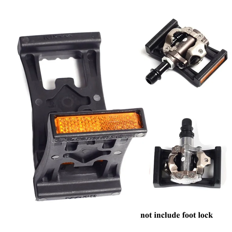 2 шт. велосипедная педаль платформа адаптер из алюминиевого сплава складной