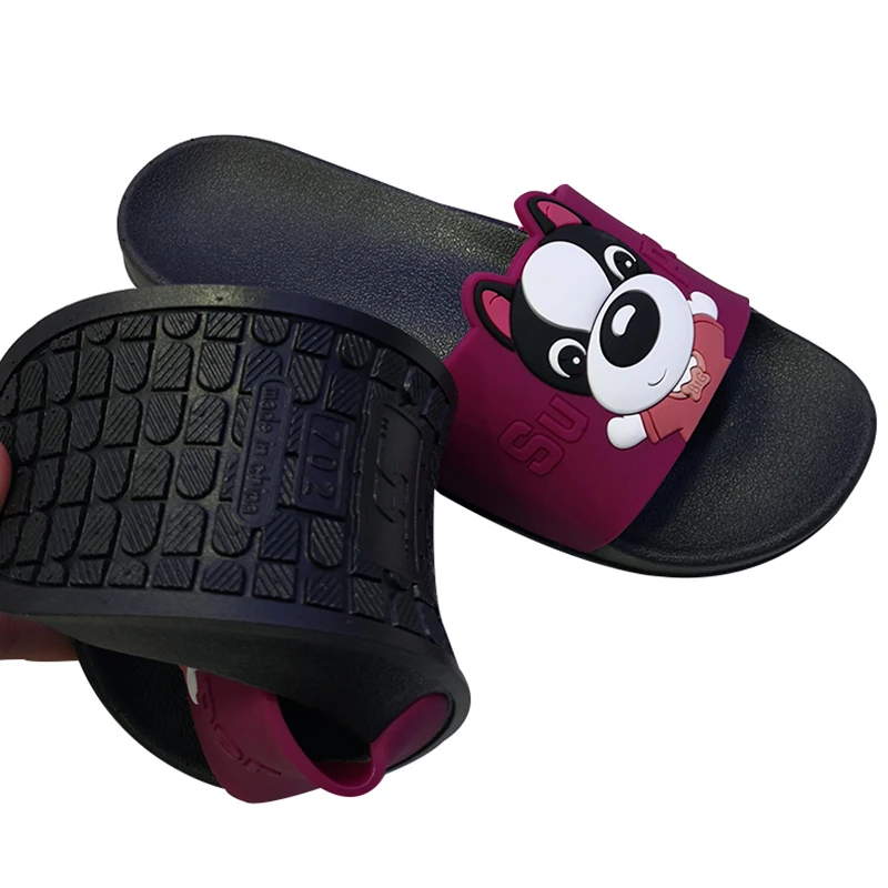 Женская обувь сезон лето женские шлепанцы без задника с изображением милой