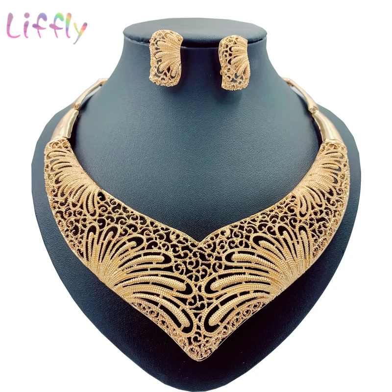 Дубай Модные Ювелирные наборы женские аксессуары Фейерверк Форма креативное