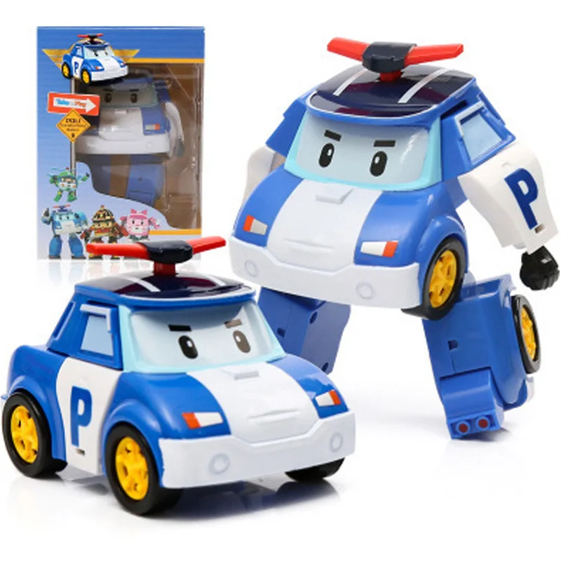 Полицейский Автомобиль Polly трансформированный детский игрушечный автомобиль
