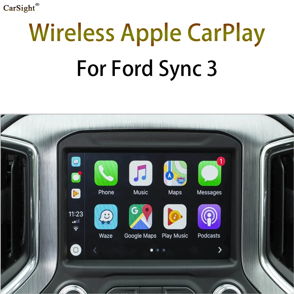 2020 беспроводной Автомобильный видеоинтерфейс Apple CarPlay и Android для Ford Sync3 Kuga Galaxy Ranger S