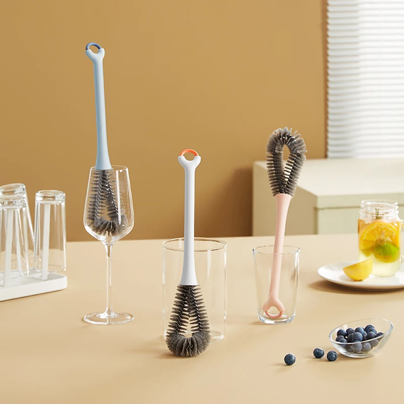 Нейлоновая Щетка с длинной ручкой в скандинавском стиле для мытья вина питьевой
