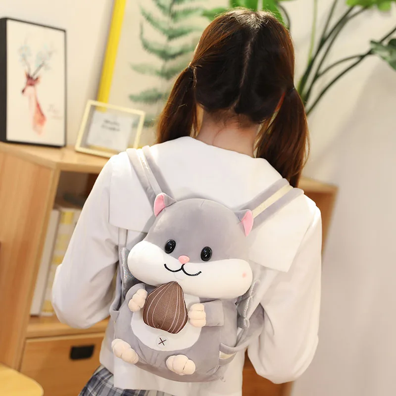 

Рюкзак "Белка", мягкие плюшевые сумки, рюкзаки с аниме Kawaii, детский маленький рюкзак, школьная сумка для девочек, школьный рюкзак для девочек