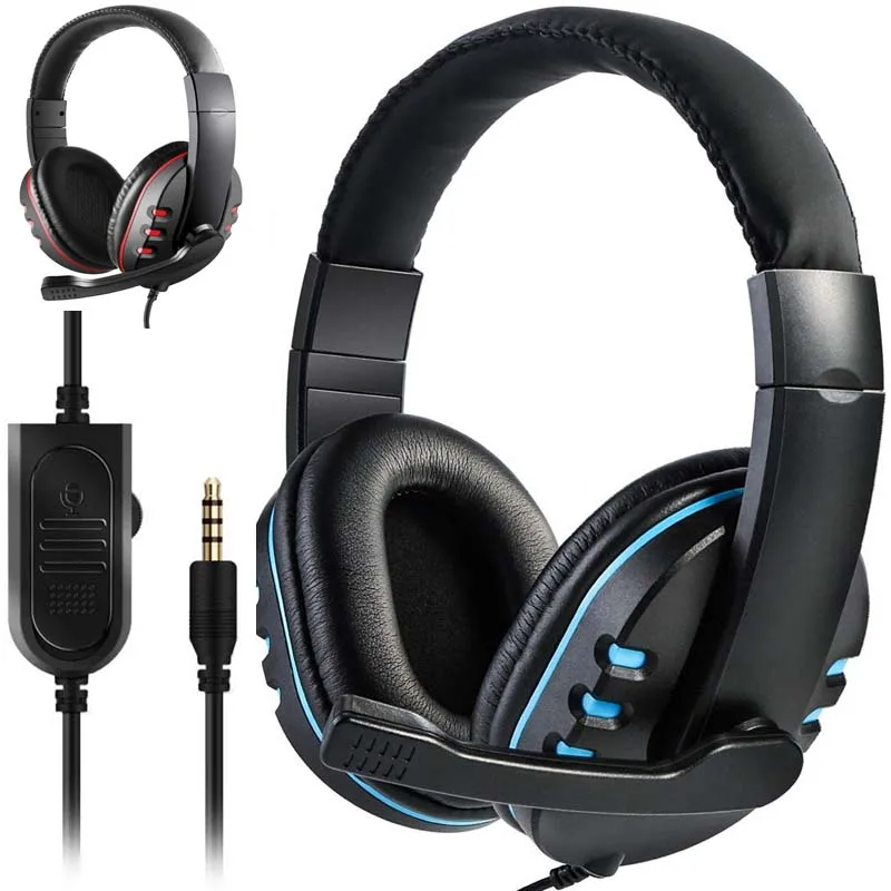 

Gaming Headset Wired Stereo Gamer Headphones 3.5mm Jack with Microphone Volume Control Earphone for Xbox One PS4 PC Cell Phone
