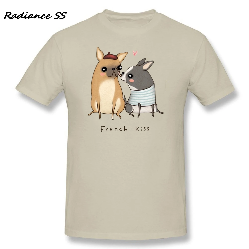 Новая брендовая мужская футболка настроенная с французским поцелуем Новое