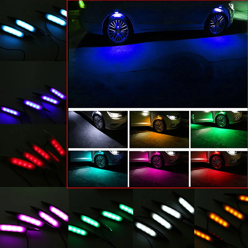 Posbay 4 шт./лот атмосферные лампы для шин светодиодные декоративные огни