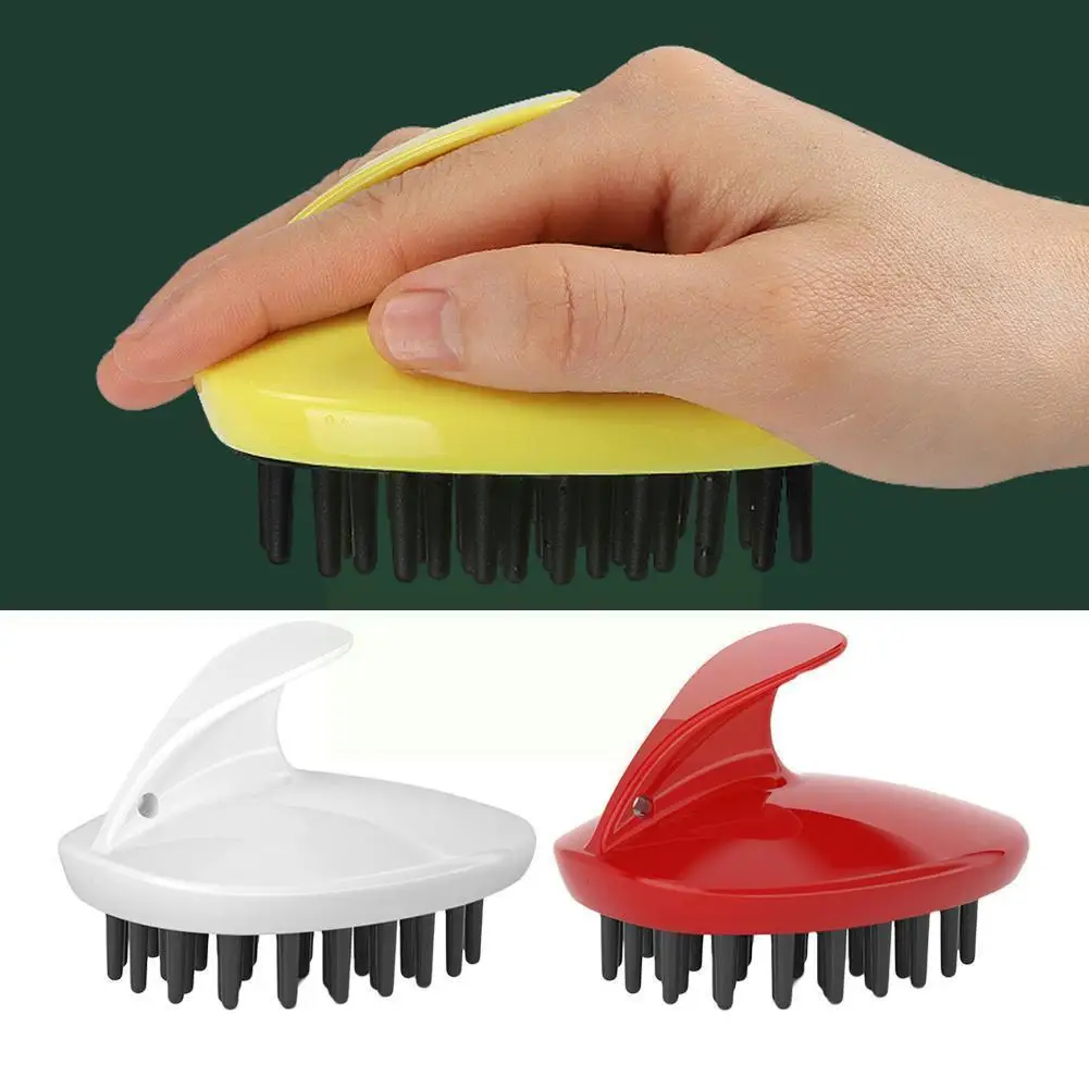 

Silicone Head Body Scalp Massage Brush Non-Slip Head Brush Body Relaxation Massage Bathroom Home Accessories G2T3