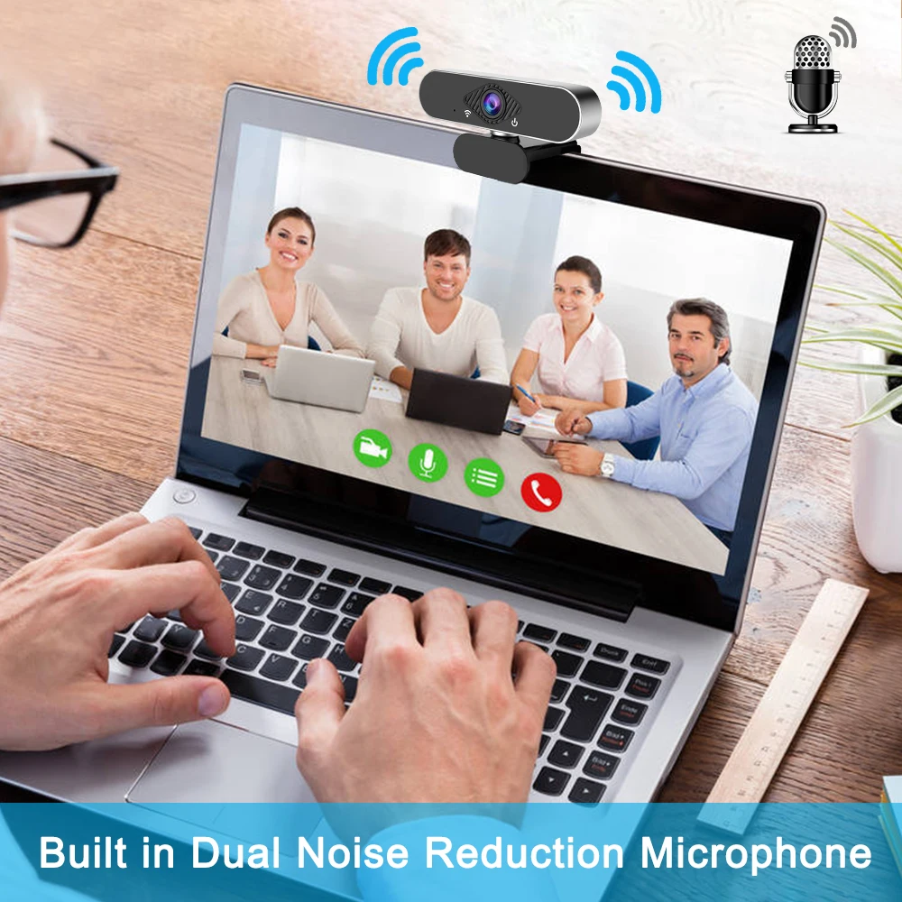 Испания США быстрая доставка USB 1080P HD веб-камера с микрофоном обзор на 110 градусов