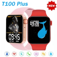 smart watch men iwo t100 plus series 7 bluetooth call message reminder smartwatch 2021 relogio masculino pk 13 w37 pro w56