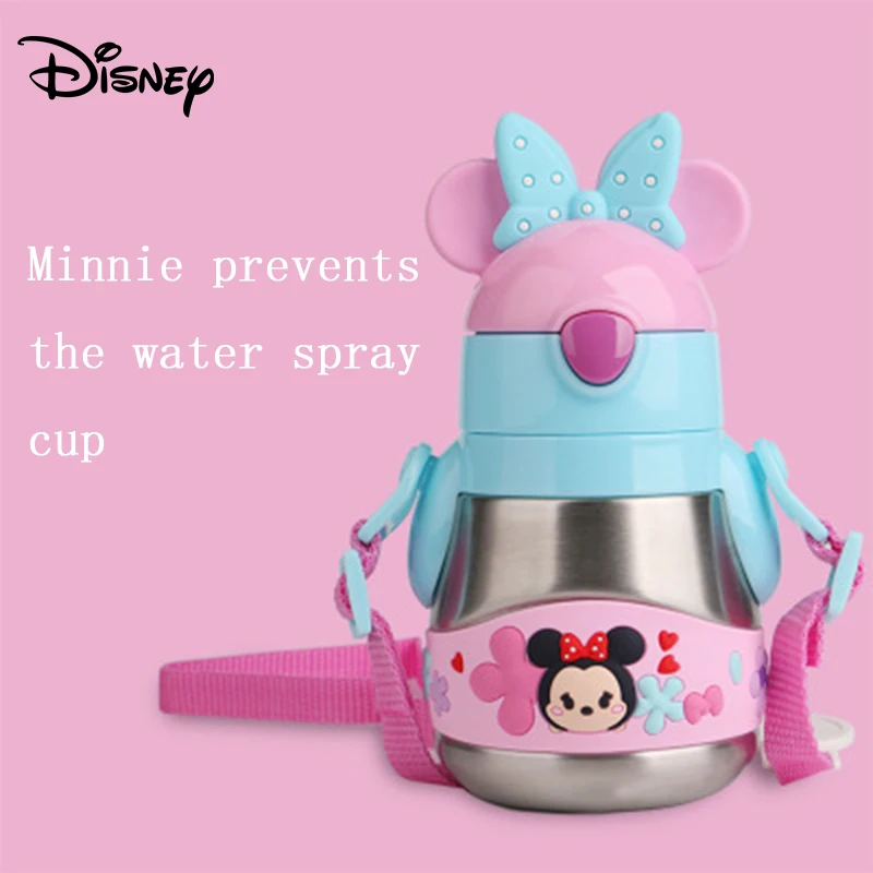 Дисней детская чашка из нержавеющей стали для питья Студенческая с соломинкой