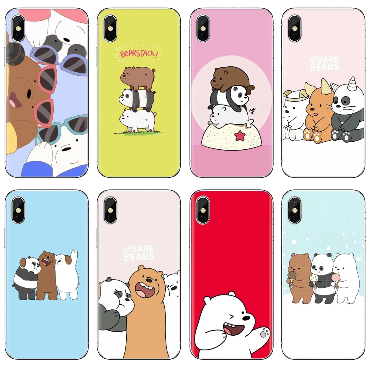 Южная Корея три неизолированных медведя для iPod Touch iPhone 11 Pro 4 4S 5 5S SE 5C 6 6S 7 8 X XR XS Plus Max