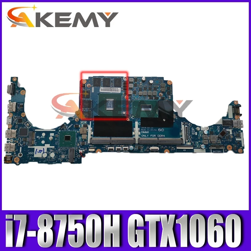 

For Dell Inspiron G5 5587 G7 7588 Laptop Motherboard i7-8750H GTX1060 CN-0TM9WY 0TM9WY TM9WY tested & working perfect