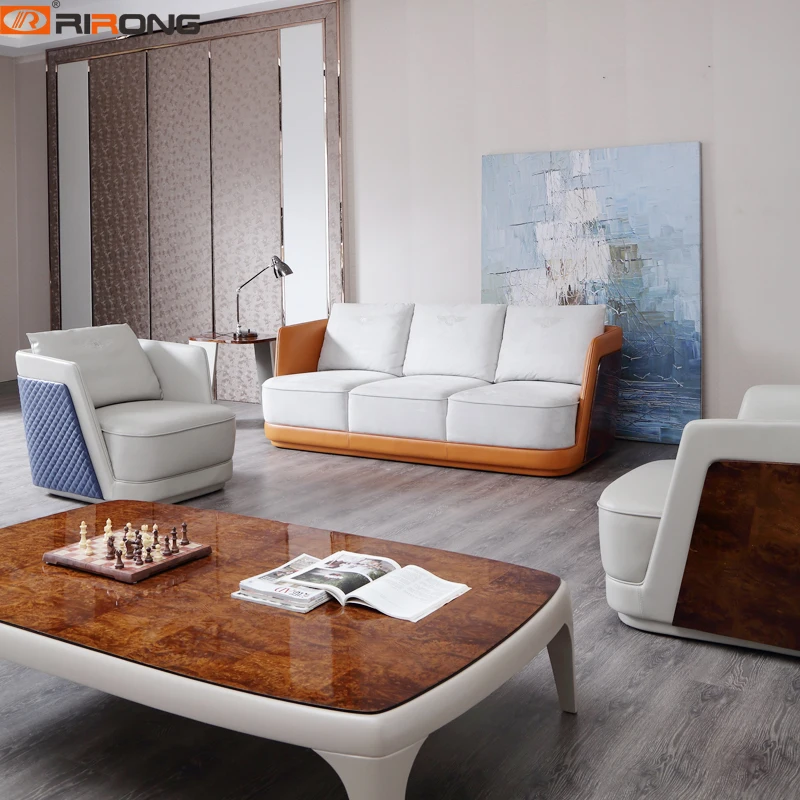 Italy Style Modern Luxury Home Study Living Room Office furniture Three seaters Office Sofa Couch