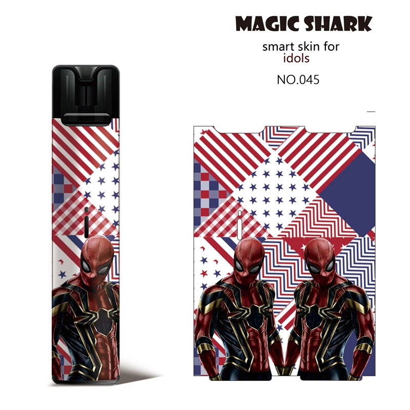 Винтажный чехол-наклейка Magic Shark 2.5D Kitty FCB Deadpool Lion США флаг цветок ПВХ для вейпа |