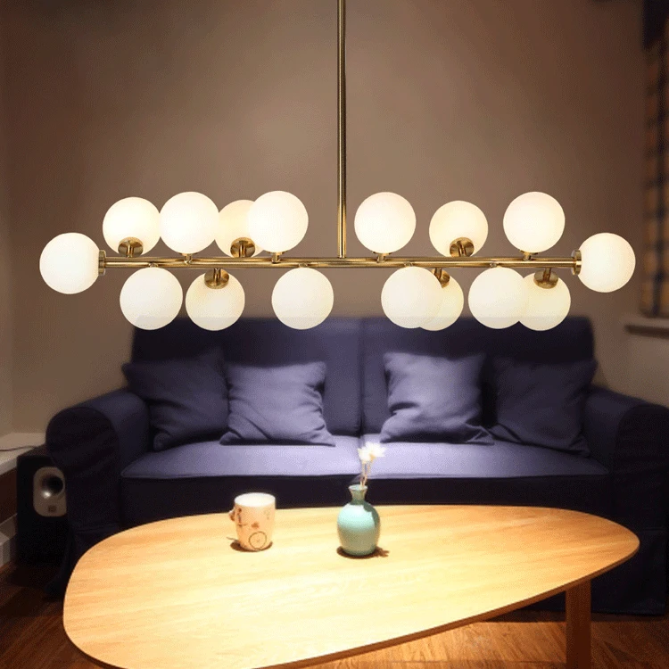 

Modern Glass Pendant Light Nordic Dining Room Kitchen Light Designer Hanging Lamps Avize Lustre Lighting for dining room