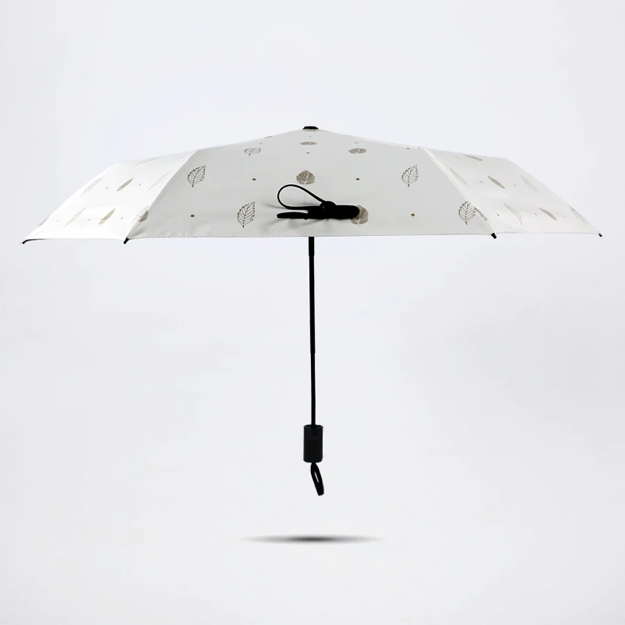 Мини-зонт с листьями для солнечных женщин портативный ультралегкий Зонт защитой