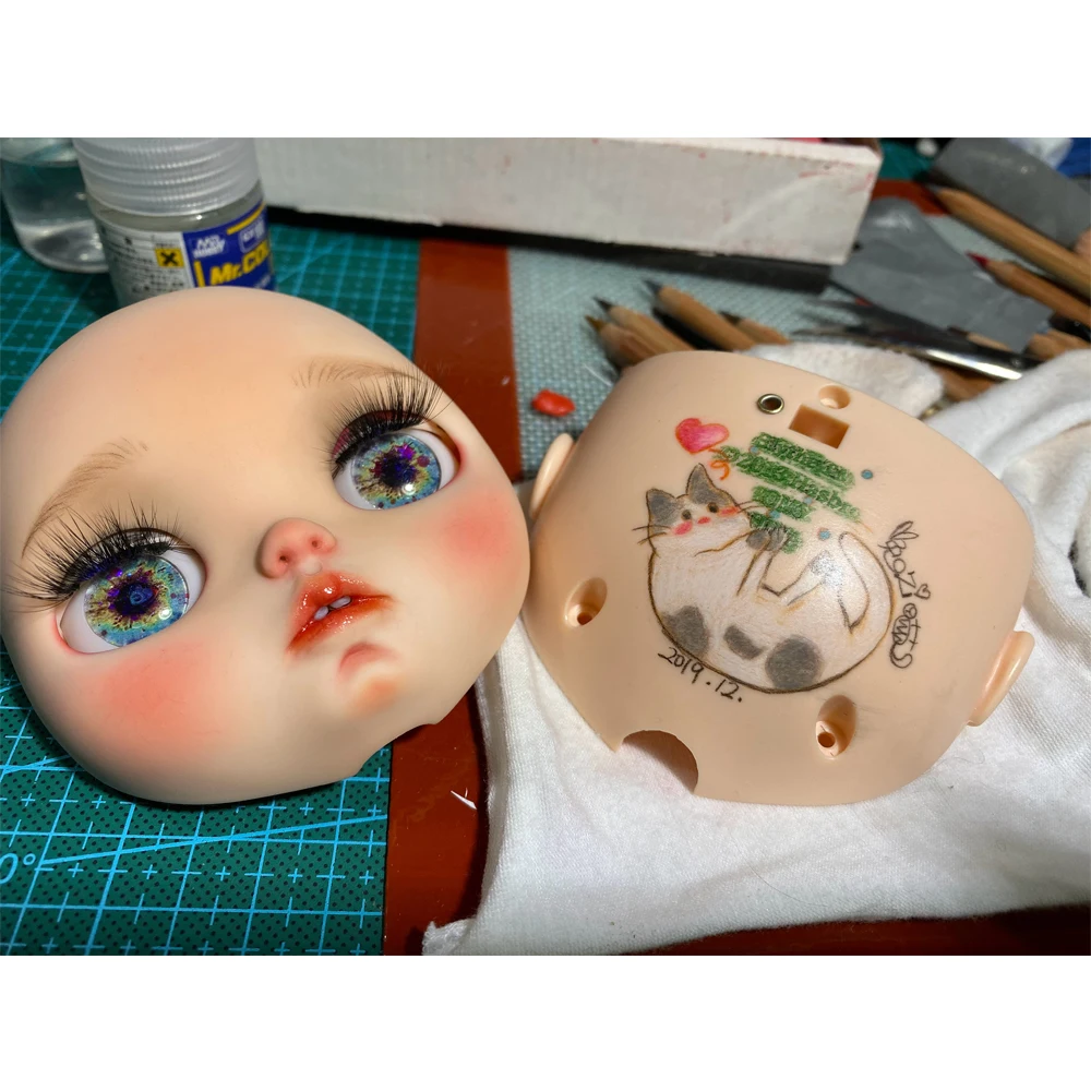 Blyth кукольная лицевая пластина для diy вашего макияжа blyth включая заднюю панель