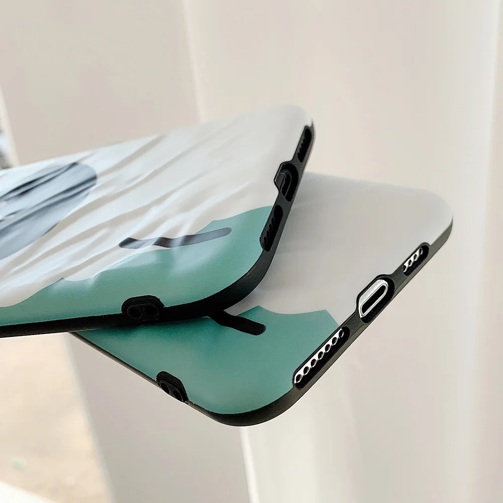 Cute Cartoon Sheep Phone Case For iPhone 11 Pro Max XR X XS 7 8 Plus Soft IMD Milk Skin Full Body Back Cover Bag | Мобильные