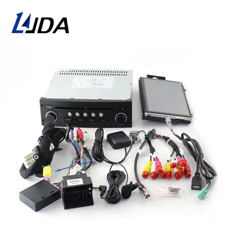 Автомобильный мультимедийный плеер LJDA Android 10 для Citroen C5 1 Din автоаудио Wi Fi GPS