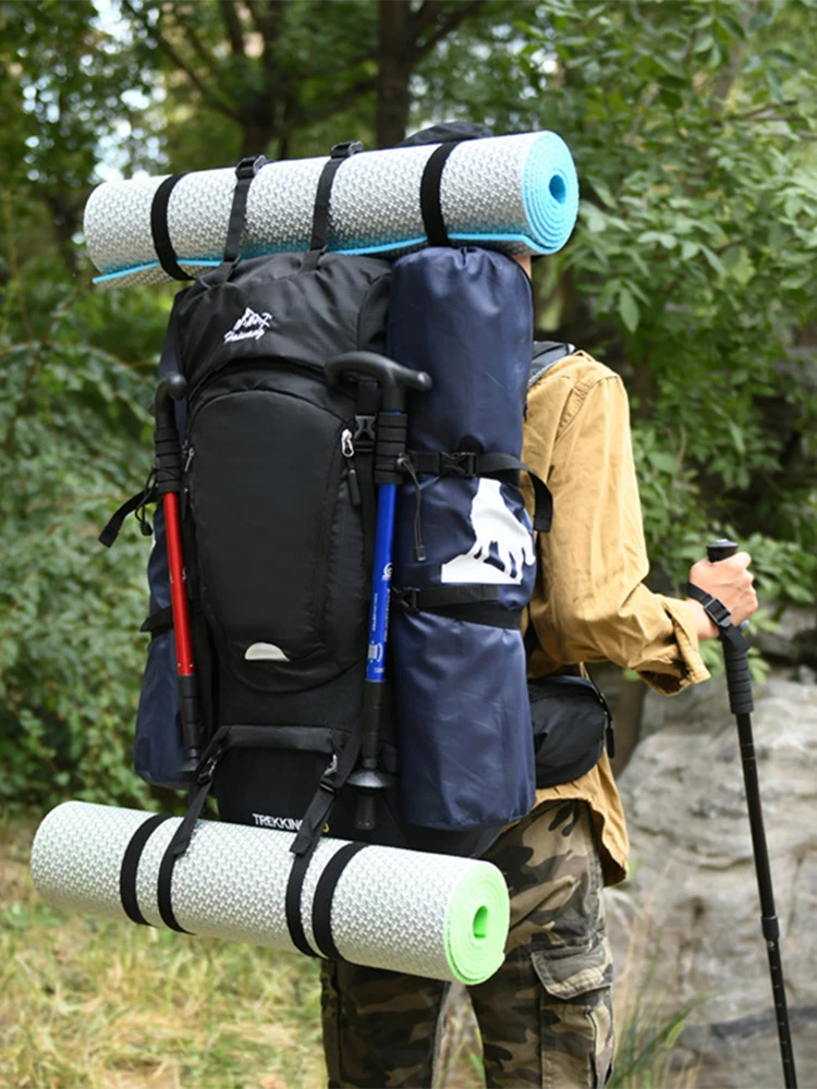

60L Mountaineering Backpack Trekking Backpacks For Men Climbing Rucksack Outdoor Travel Bag Camping Hiking Daypacks