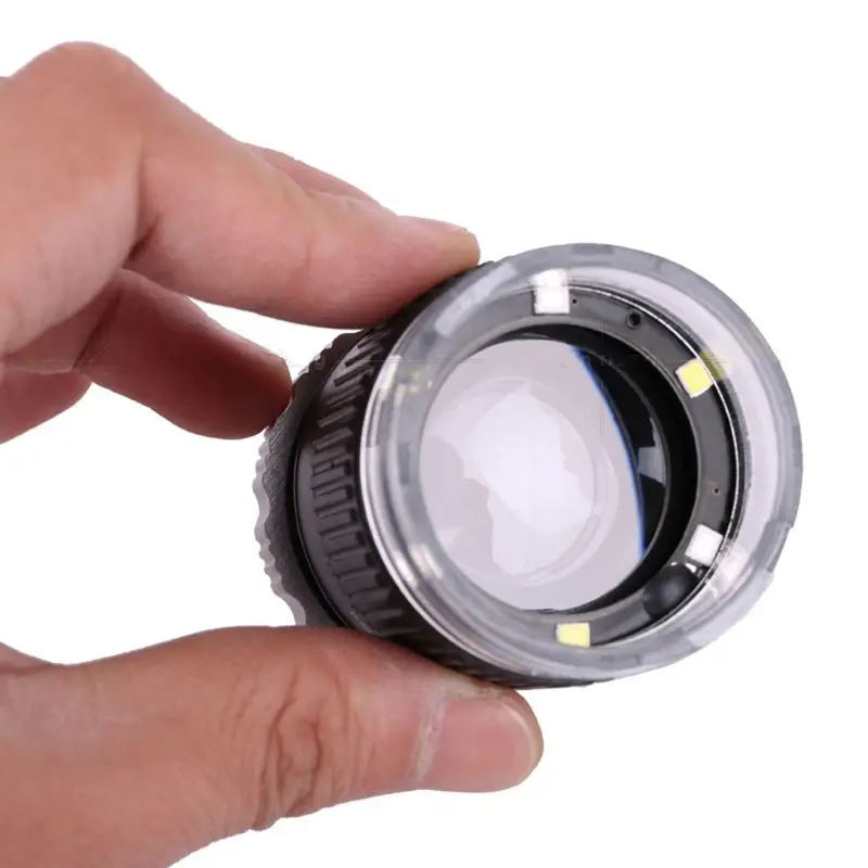 

30X Magnification Cylindrical Scale Optical Glass Lens Focusing Magnifier