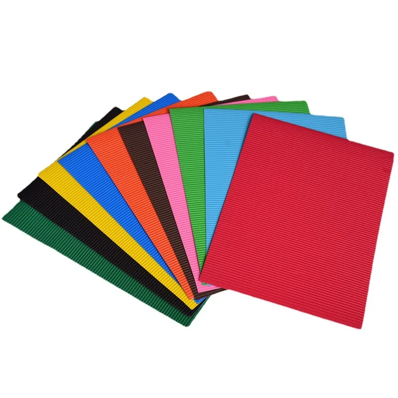 10 шт. цветная гофрированная бумага A4 цветов ручная художественная сделай сам