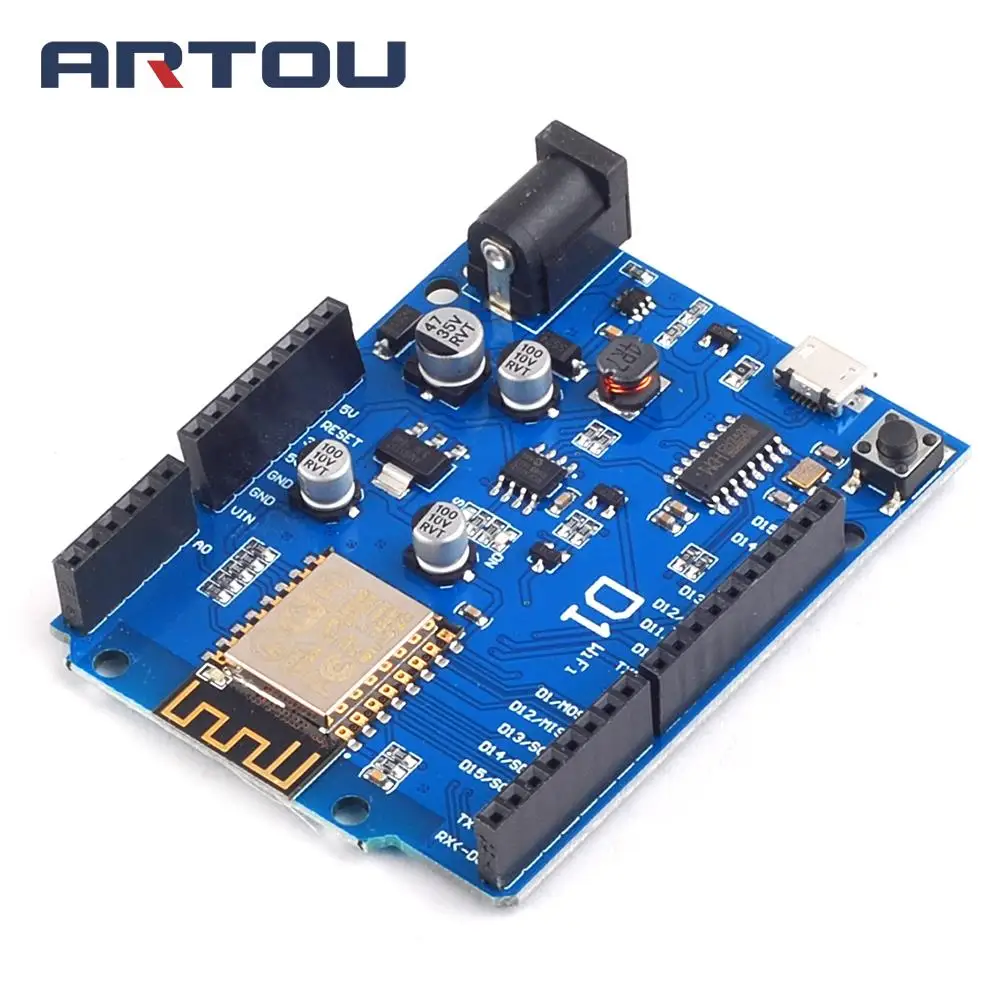 ESP-12F 12E WeMos D1 WiFi UNO на основе ESP8266 щит для Arduino R3 макетная плата совместимый с IDE |