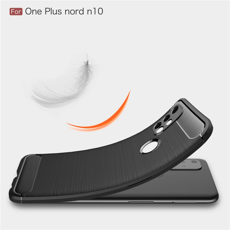 for oneplus nord n10 5g case shockproof bumper soft rubber carbon fiber back cover one plus nord n10 phone case oneplus nord n10 free global shipping