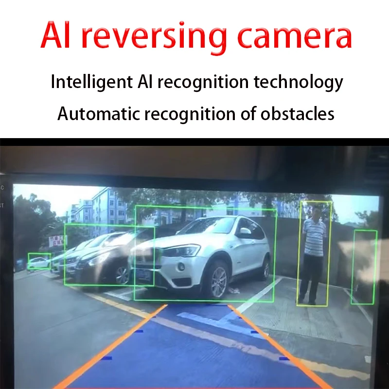 

Интеллектуальное обнаружение AI, автомобильный радар заднего хода, изображение два в одном, ультра-Высокое разрешение 720, камера ночного вид...