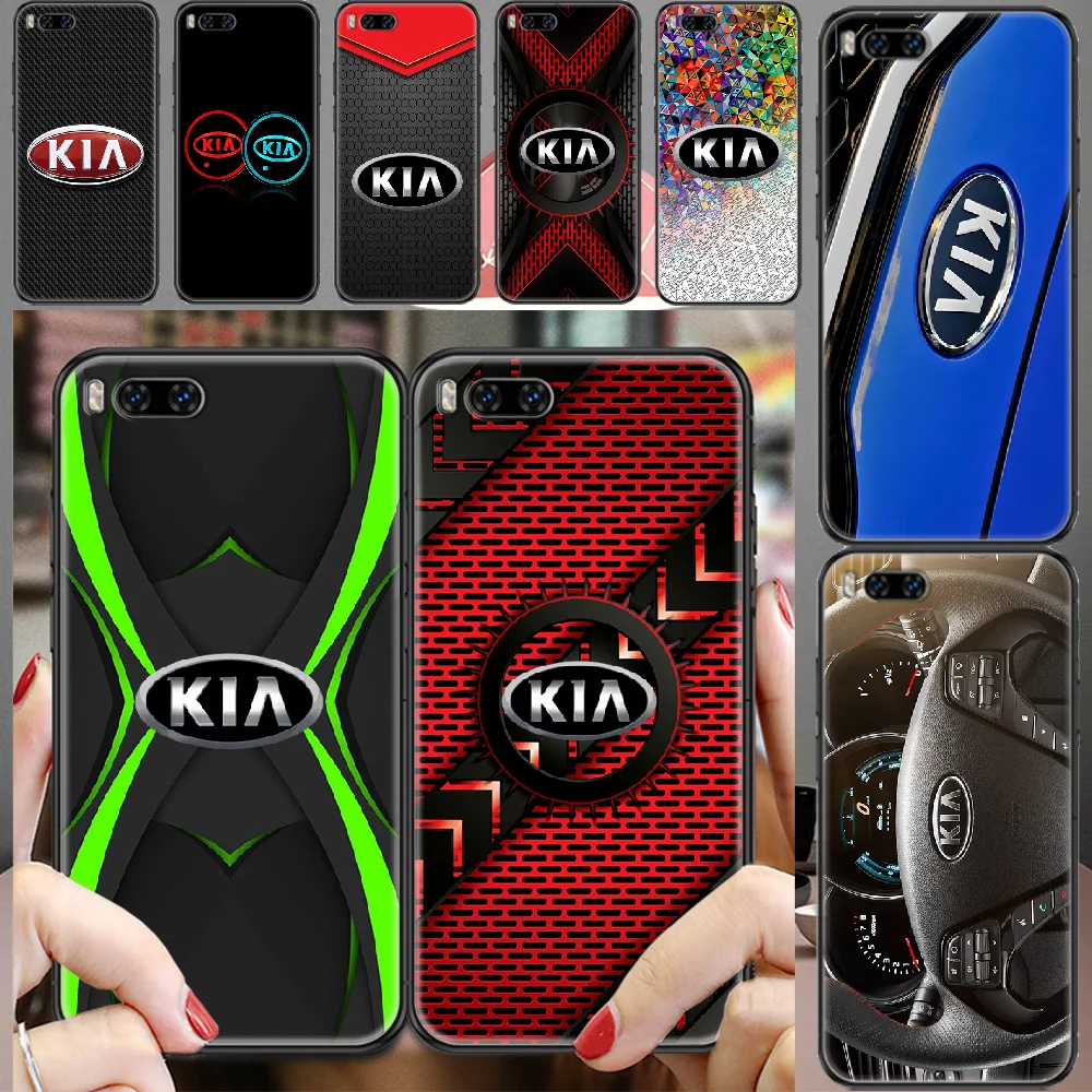 

KIA Logo car Phone case For Xiaomi Mi Max Note 3 A2 A3 8 9 9T 10 Lite Pro Ultra black luxury bumper trend prime fashion