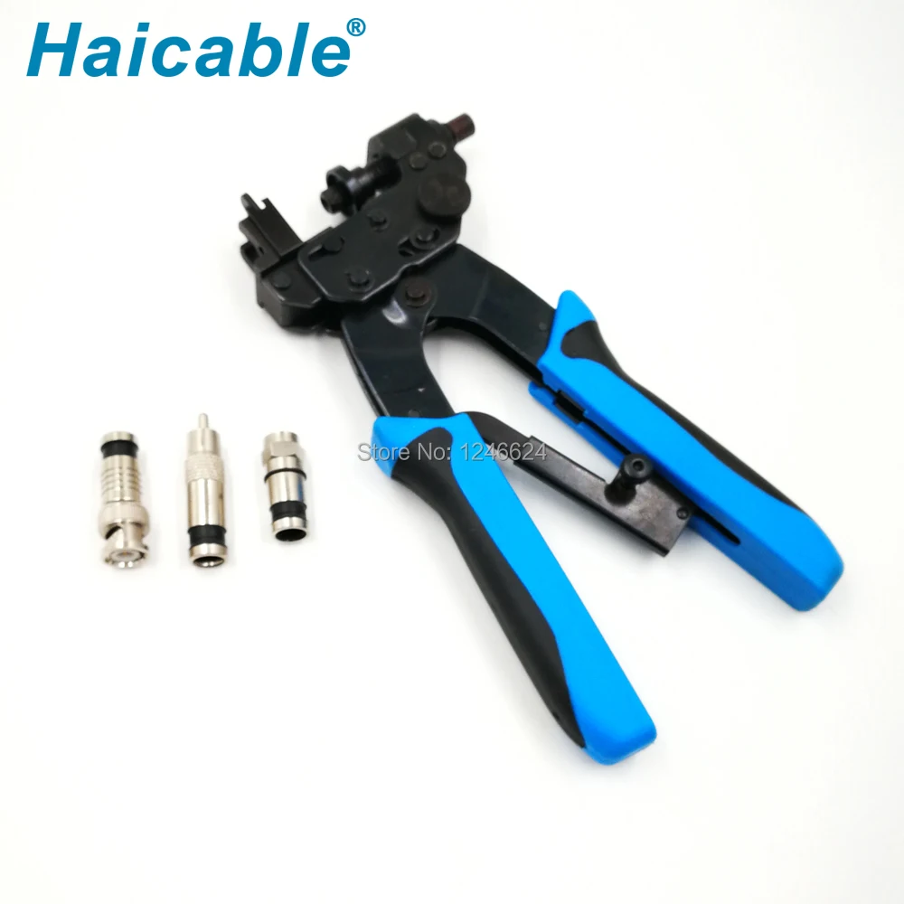 Bnc Keystone Jack RG59 RG6 F RCA HT-510B телекоммуникационный коаксиальный обжимной инструмент в