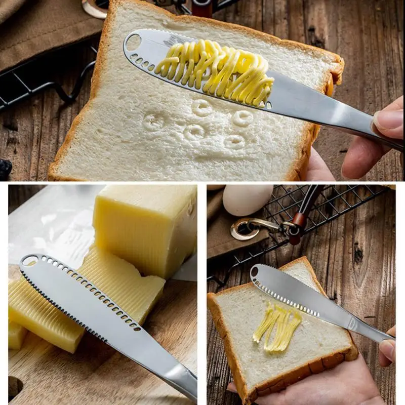 

Stainless Steel Butter Cutter Knife Cream Knife Western Bread Jam Knife Cheese Spreaders Cheese Grater Utensil Knife Gadgets