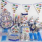 Инженерная транспортная техника на день рождения, праздничная одноразовая посуда, принадлежности, бумажная тарелка для детского шоу, чашка, бумажный мешок для полотенец