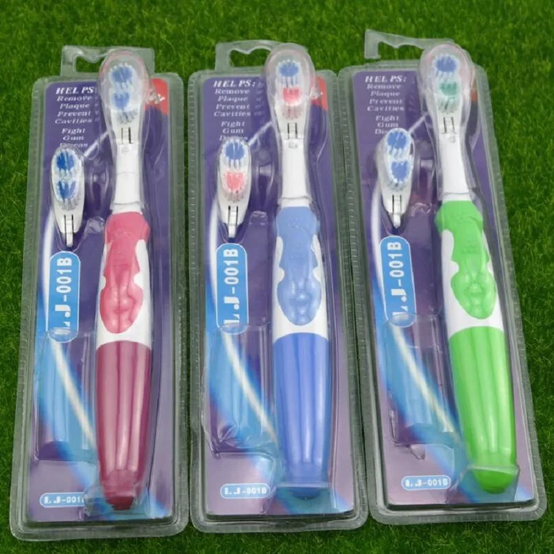

1024 Electric Toothbrush Battery Operated with 2 Brush Heads Oral Hygiene Health Products Tooth Brush