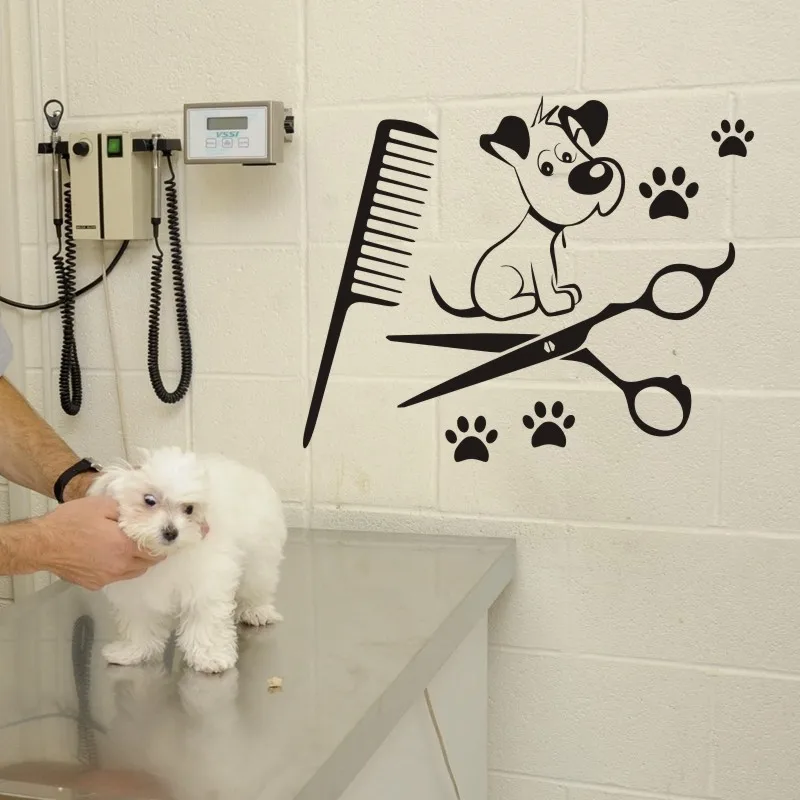Переводная картинка для салона ухода за домашними животными стикеры плакаты
