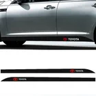 2 шт., наклейки на боковые кузова автомобиля Toyota Yaris C-hr Hilux Prius Avensis Prado Rav4 Corolla Camry