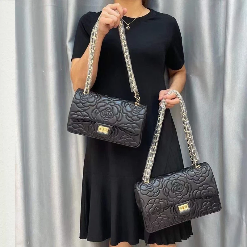 Сан Мари модные сумки через плечо из натуральной кожи узор поверх узора офисная