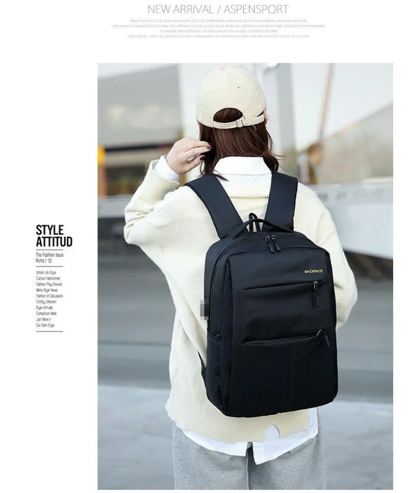 

Backpack three-piece LOGO can be customized